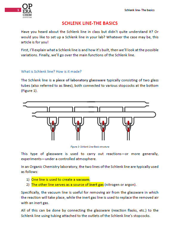 Schlenk line-The Basics - Image 2
